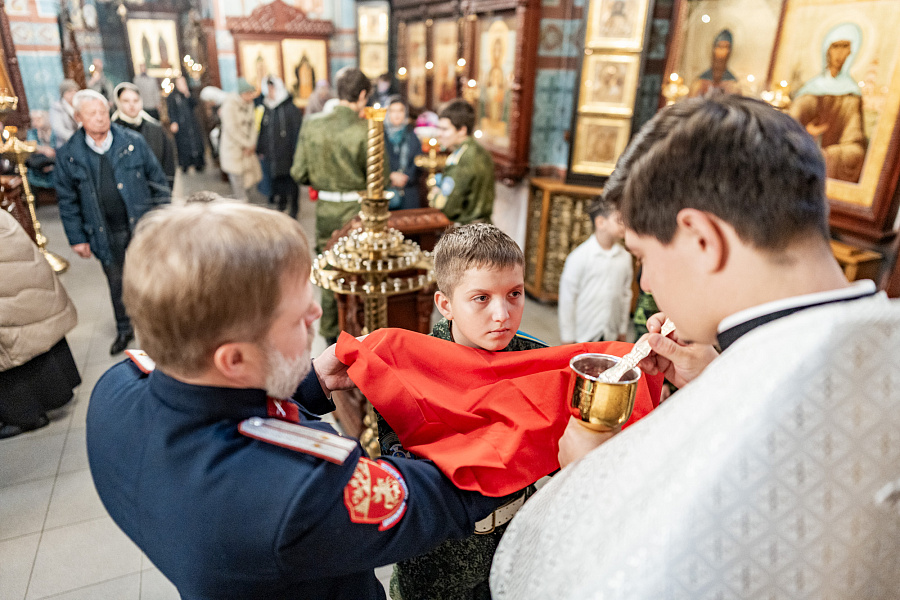 Архиерейское богослужение в соборе Всех святых, в земле Русской просиявших города Домодедово в День памяти жертв политических репрессий